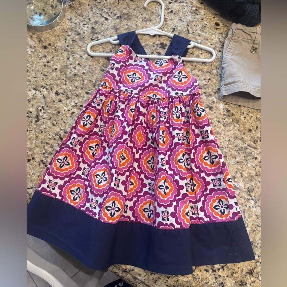 Old Navy Pink and Red Sleeveless Halter Sundress